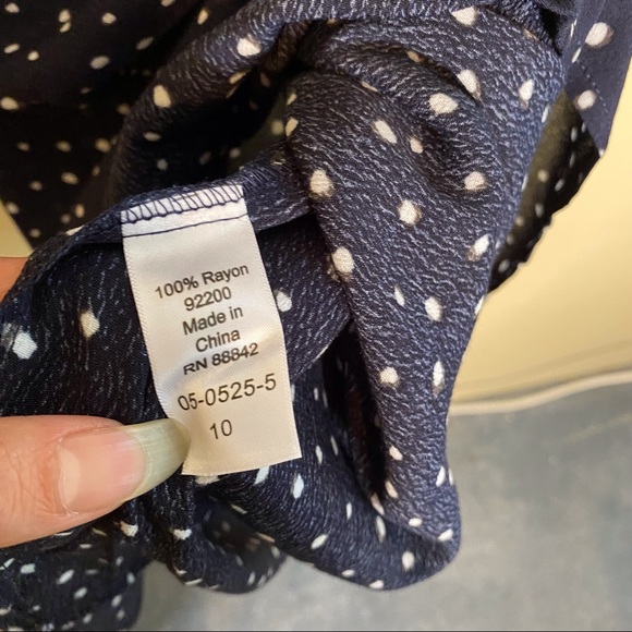 NEW ELLOS SS Keyhole Back Tunic Sz 10 - Picture 6 of 8